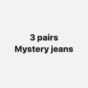 3 pairs mystery jeans